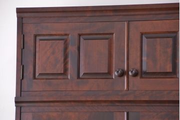 中古　北海道民芸家具　特注品　樺材　三段重ね整理ダンス(収納タンス/チェスト)