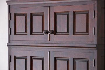 中古　北海道民芸家具　特注品　樺材　三段重ね整理ダンス(収納タンス/チェスト)