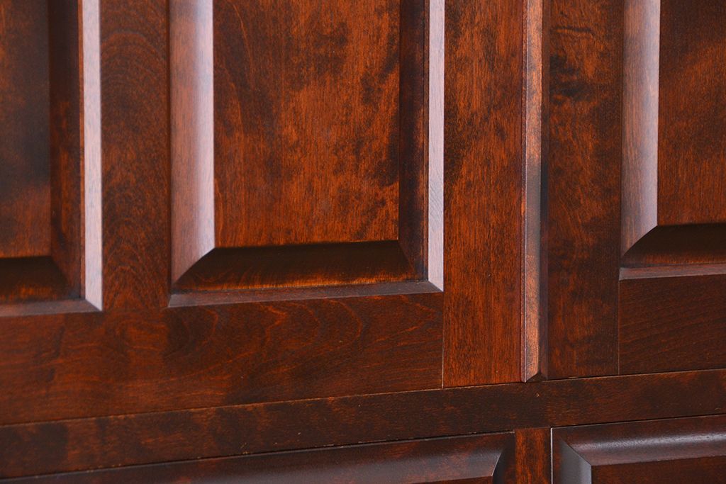 中古　北海道民芸家具　特注品　樺材　三段重ね整理ダンス(収納タンス/チェスト)