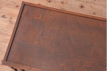 中古　北海道民芸家具　特注品　樺材　三段重ね整理ダンス(収納タンス/チェスト)