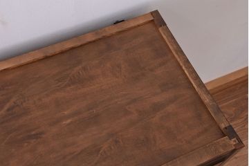 中古　北海道民芸家具　特注品　樺材　三段重ね整理ダンス(収納タンス/チェスト)