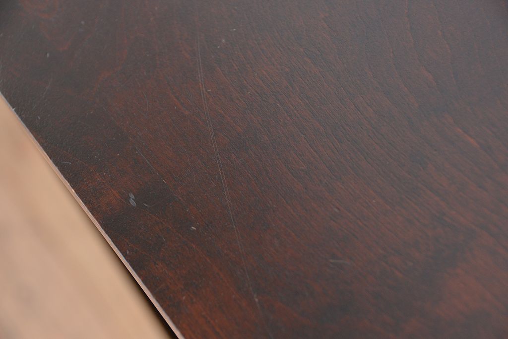 中古　北海道民芸家具　特注品　樺材　脚付き下駄箱(収納棚)(定価約20万)