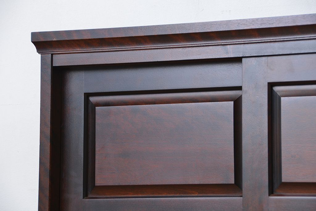 中古　北海道民芸家具　特注品　樺材　脚付き下駄箱(収納棚)(定価約20万)