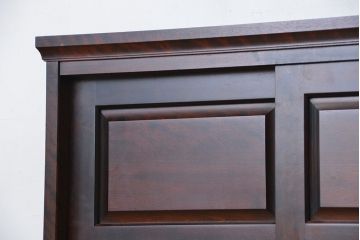 中古　北海道民芸家具　特注品　樺材　脚付き下駄箱(収納棚)(定価約20万)