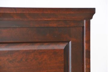 中古　北海道民芸家具　特注品　樺材　脚付き下駄箱(収納棚)(定価約20万)