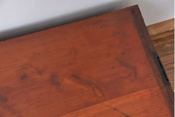 アンティーク家具　古民具・骨董　　前面欅材　二杯引き出し時代箪笥ローボード(衣装箪笥)(ローチェスト)