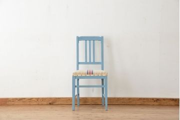 レトロ家具　昭和レトロ　日本製　かわいいペイントグレインサックチェア1脚(2)(イス・椅子)