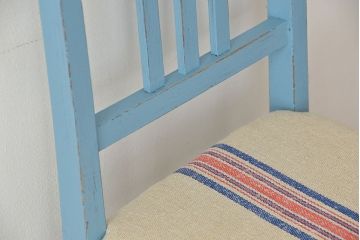 レトロ家具　昭和レトロ　日本製　かわいいペイントグレインサックチェア1脚(2)(イス・椅子)