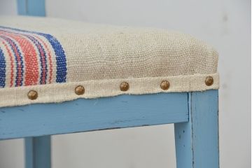 レトロ家具　昭和レトロ　日本製　かわいいペイントグレインサックチェア1脚(2)(イス・椅子)