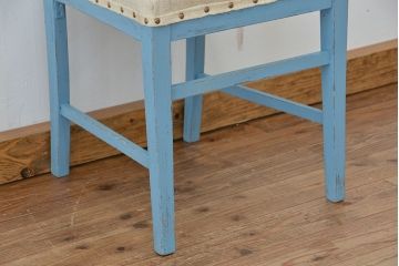 レトロ家具　昭和レトロ　日本製　かわいいペイントグレインサックチェア1脚(2)(イス・椅子)