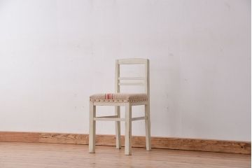 レトロ家具　昭和レトロ　日本製　かわいいペイントグレインサックチェア1脚(イス・椅子)