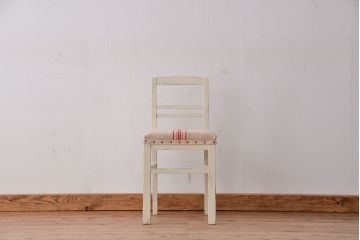 レトロ家具　昭和レトロ　日本製　かわいいペイントグレインサックチェア1脚(イス・椅子)
