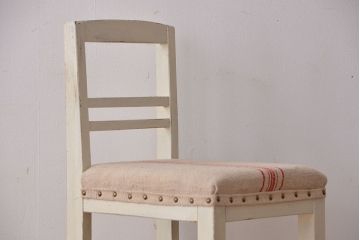 レトロ家具　昭和レトロ　日本製　かわいいペイントグレインサックチェア1脚(イス・椅子)