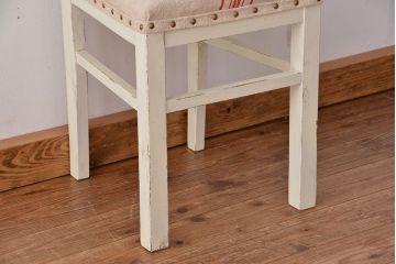レトロ家具　昭和レトロ　日本製　かわいいペイントグレインサックチェア1脚(イス・椅子)