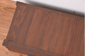 アンティーク家具　アンティーク　三杯引き出しローチェスト(1)(ローボード・置床)