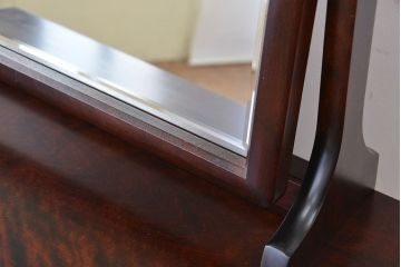 中古　北海道民芸家具　スツール付きドレッサー(鏡台)(定価約33万円)