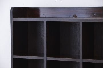アンティーク家具　アンティーク　古い木の引き出し　12マス目棚(ロッカー/収納棚)(本棚/飾り棚)小