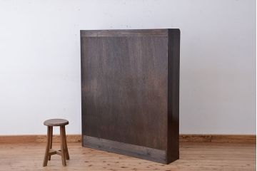 アンティーク家具　アンティーク　古い木の引き出し　12マス目棚(ロッカー/収納棚)(本棚/飾り棚)小