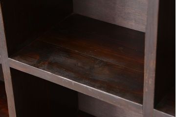 アンティーク家具　アンティーク　古い木の引き出し　15マス目棚(ロッカー/収納棚)(本棚/飾り棚)大