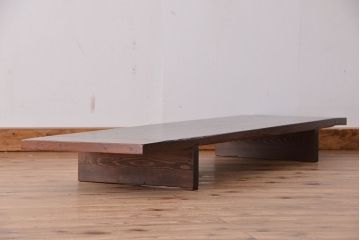 アンティーク家具　アンティーク　古い木の使い込まれた裁ち板(作業台/机/古民家再生)