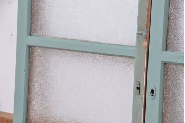 アンティーク シャビーなペイント引き戸4枚セット(キッチン小窓・引き戸)(2)