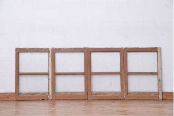 アンティーク シャビーなペイント引き戸4枚セット(キッチン小窓・引き戸)(2)