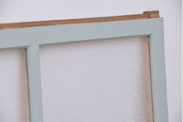 アンティーク ペンキの剥げた小振りなダイヤガラス戸 2枚セット(1)(窓・引き戸)