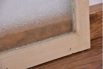 アンティーク ペンキの剥げた小振りなダイヤガラス戸 2枚セット?(窓・引き戸)