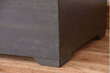 レトロ家具　アンティーク　古い木枠の引き出し付きレトロパンケース(ガラスケース、ショーケース)