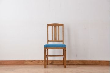 レトロ家具　アンティーク　古いナラ材のレトロチェア(椅子)