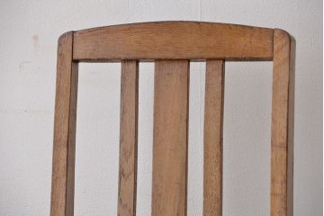 レトロ家具　アンティーク　古いナラ材のレトロチェア(椅子)