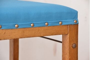 レトロ家具　アンティーク　古いナラ材のレトロチェア(椅子)