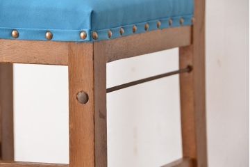レトロ家具　アンティーク　古いナラ材のレトロチェア(椅子)
