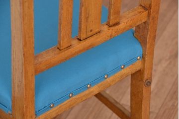 レトロ家具　アンティーク　古いナラ材のレトロチェア(椅子)