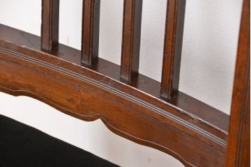 アンティーク家具　アンティーク　海軍使用! 古い木の桜彫りデザインチェア(椅子/イス)