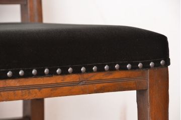 アンティーク家具　アンティーク　海軍使用! 古い木の桜彫りデザインチェア(椅子/イス)