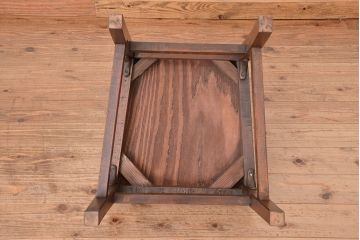 アンティーク家具　アンティーク　海軍使用! 古い木の桜彫りデザインチェア(椅子/イス)