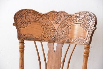 ★中古 IDC大塚家具取扱品 Shin-Lee(シンリー) オーク材ダイニングチェア2脚セット(椅子/イス)