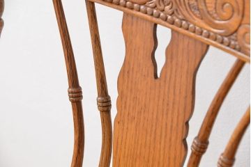 ★中古 IDC大塚家具取扱品 Shin-Lee(シンリー) オーク材ダイニングチェア2脚セット(椅子/イス)