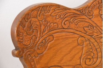 ★中古 IDC大塚家具取扱品 Shin-Lee(シンリー) オーク材ダイニングアームチェア2脚セット(椅子/イス)