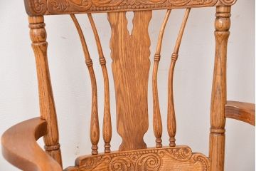 ★中古 IDC大塚家具取扱品 Shin-Lee(シンリー) オーク材ダイニングアームチェア2脚セット(椅子/イス)