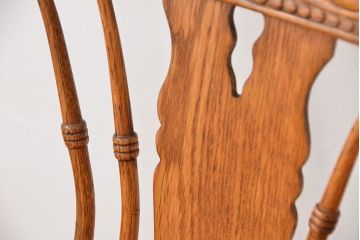 ★中古 IDC大塚家具取扱品 Shin-Lee(シンリー) オーク材ダイニングアームチェア2脚セット(椅子/イス)