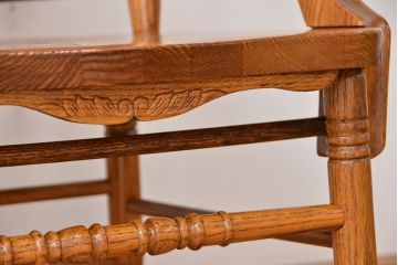 ★中古 IDC大塚家具取扱品 Shin-Lee(シンリー) オーク材ダイニングアームチェア2脚セット(椅子/イス)