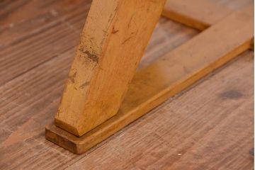 レトロ家具　アンティーク 古い木のレトロな回転チェア(椅子/イス)