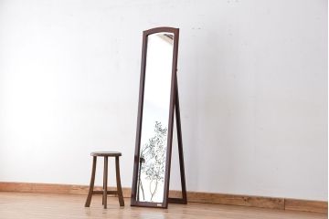 アンティーク雑貨　中古 マルニ製 スタンドミラー(姿見、ウォールミラー、壁掛け鏡)