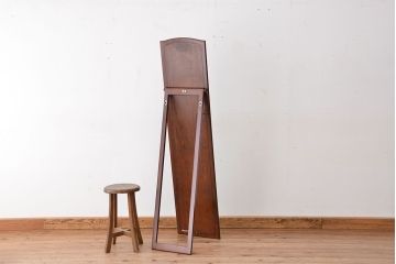 アンティーク雑貨　中古 マルニ製 スタンドミラー(姿見、ウォールミラー、壁掛け鏡)