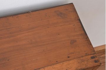 アンティーク家具　大正ロマン 色ガラス入り かわいい本箱(ブックケース、収納棚)