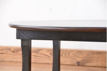 レトロ家具　昭和レトロ 折り畳み式!小振りな丸型ちゃぶ台