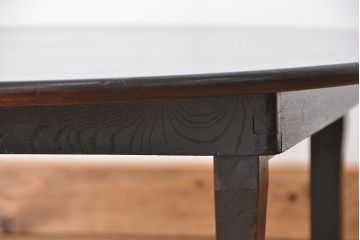 レトロ家具　昭和レトロ 折り畳み式!小振りな丸型ちゃぶ台