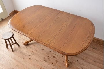 中古 IDC大塚家具取扱品 Shin-Lee(シンリー) オーク材 ダイニングテーブル
